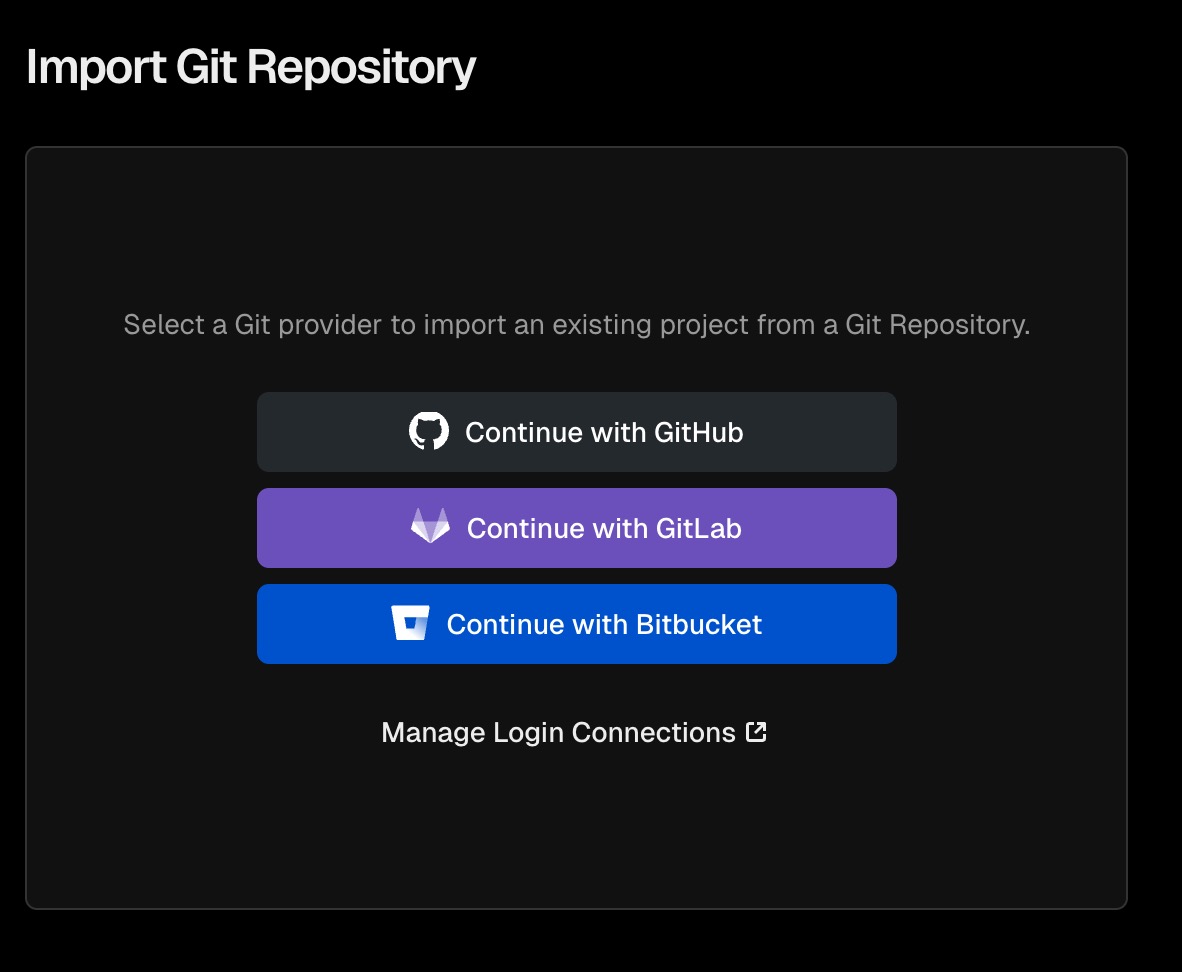 Choose continue with github