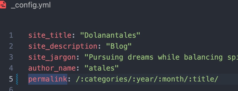 Fix permalink on jekyll hosting