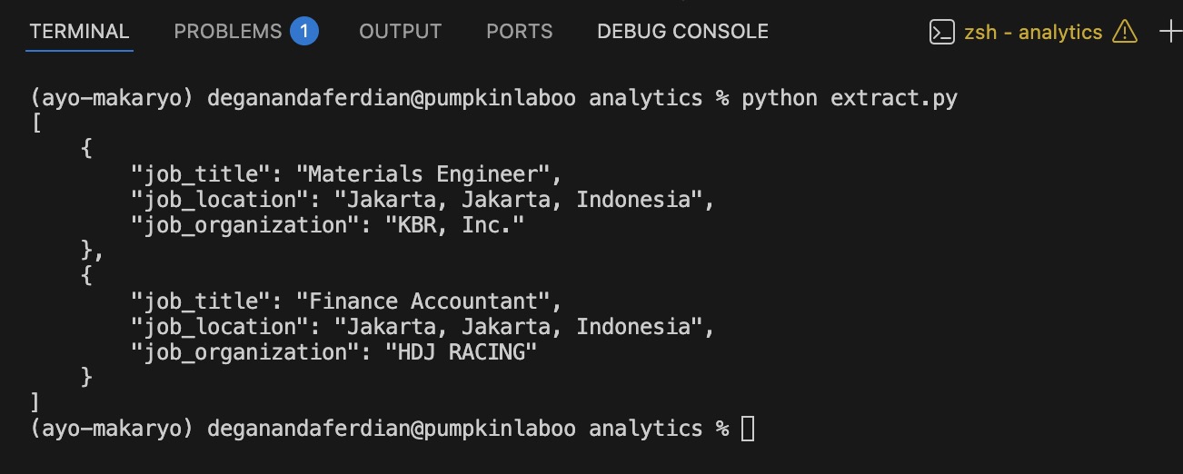 HTML parsing is success