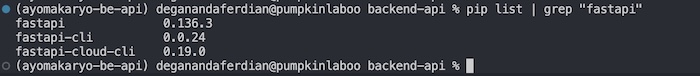 fast api is successfully installed on the pip