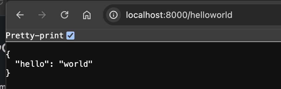 Accessing fastAPI endpoint on browser