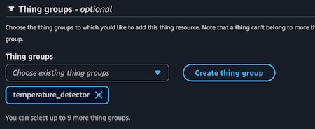 (Optional) assign the things to existing things group